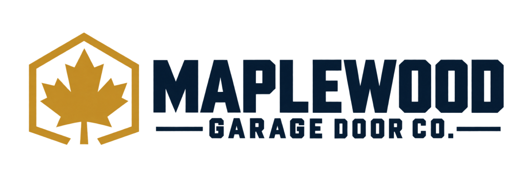 maplewood navy gold garage logo